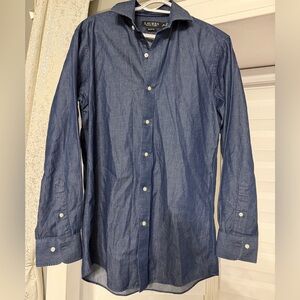 Lauren Ralph Lauren Denim Dress Shirt Button Down